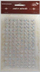 Sticker zbukurues me kristale Flowers, 8mm, 112 copë, shumëngjyrëshe
