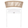 Kolltuk alumini Miri 57x63x82Hcm (HM5891.22), bardhë/ bezhë