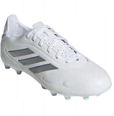 Këpucë futbolli Adidas Copa Pure 3 League Juniors, për fushë të fortë, për kalamaj, të bardha