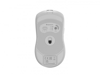 Maus gaming Genesis Zircon 550, 10000 dpi, Bluetooth, i bardhë