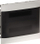 Kasetë shpërndarëse e futur në mur Legrand Practibox S 2x18, 36 module, derë transparente e tymosur, e bardhë
