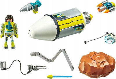 Set ndërtimi Playmobil Space 71369 Meteorite Destroyer, për fëmijë 4+, shumëngjyrësh