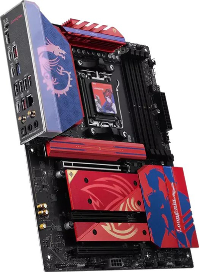 Pllakë amë MSI B850 MLG Edition, AMD Ryzen, DDR5, e kuqe