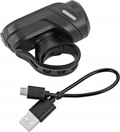 Dritë përpara biçiklete Author Cubus, 250 lm, USB, e zezë