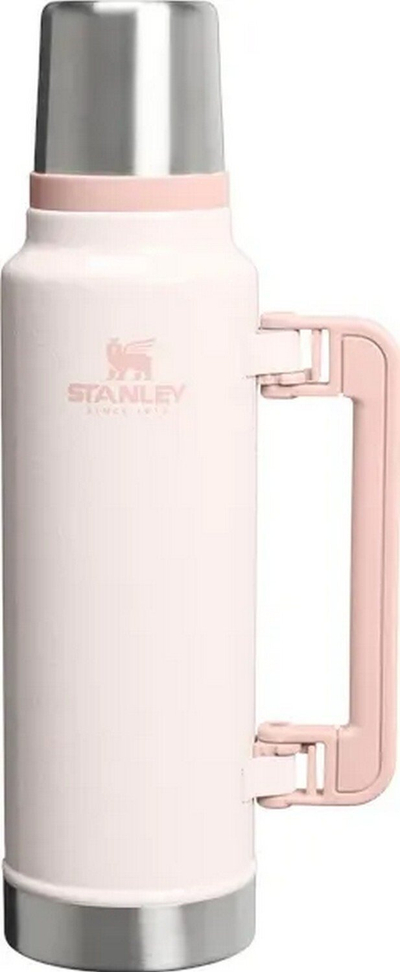 Termos Stanley Legendary Classic, 1.4L, çelik inox, rozë Hammertone Rose Quartz