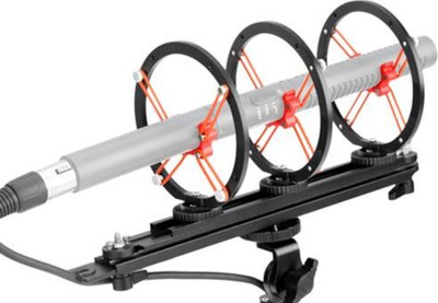 Windshield për mikrofon shotgun BOYA BY-WS1000, deri 32 cm, me pezullim, gri