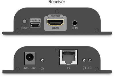 Marrës HDMI IP Digitus DS-55351, 4K 60Hz, UHD, i zi