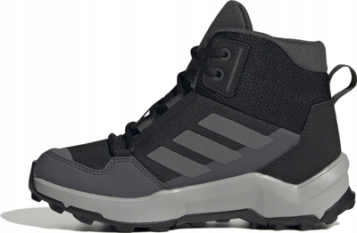 Atlete outdoor për kalamoj Adidas Terrex AX4 R Mid Jr IF6520, të larta, me shollë gome, të zeza me gri