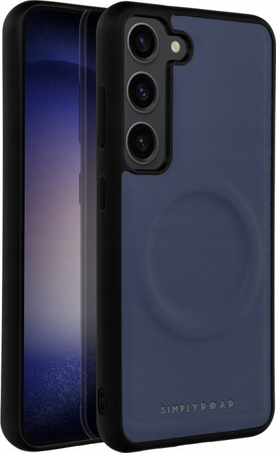 Kapak telefoni Roar Mag Morning për Samsung Galaxy A15 5G, MagSAFE, eco leather, blu e errët