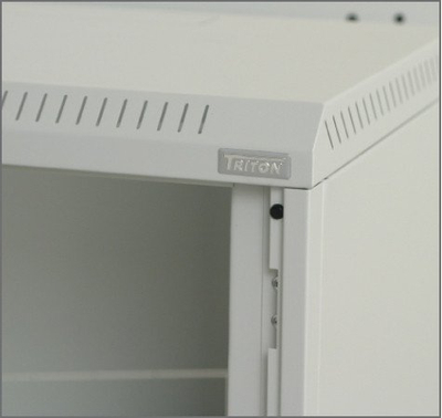 Kabinet rrjeti Triton Delta B 2D, 9U, 19", për mur, gri e hapur