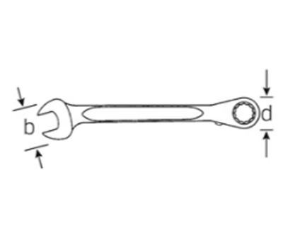 Çelës unazor me raketë Stahlwille 4117, 11mm, inoks, argjendt