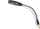 Kabllo Melodika Jack 3.5mm - Jack 6.3mm, 0.2m, vjollcë