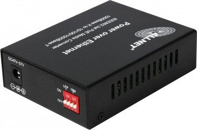 Media konvertues ALLNET PoE, 10/100/1000BaseT në SFP, gigabit, ngjyrë e zezë
