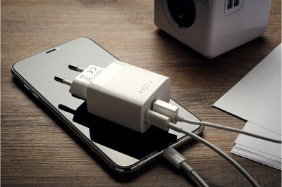 Karikues muri FIXED USB C USB, 20W, PD QC 3.0, i bardhë