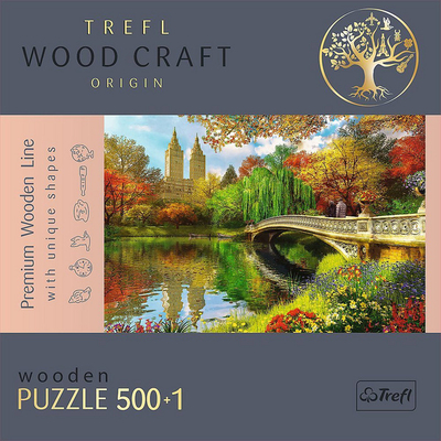 Puzzle druri Trefl Wood Craft Central Park, 500 copa, për të rritur, shumëngjyrësh