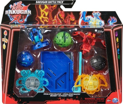 Set lodrash Bakugan Battle Pack 3.0, 5 topa që transformohen, me figura aksioni, shumëngjyrëshe