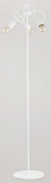 Lampë dyshemeje ALFA Tango, 3xE27, metal, e bardhë