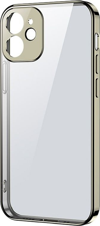 Mbrojtëse telefoni Joyroom JR-BP744, për iPhone 12 Pro Max, transparente, me kornizë gold