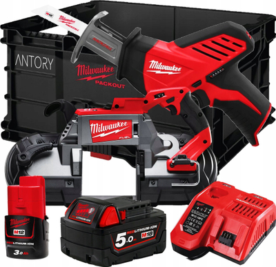 Sharrë brezi pa kabllo Milwaukee M18 FUEL M18 CBS125-0, 18V, prerje 125mm, e kuqe