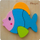 Puzzle druri Magni Fish, edukativ për kalamaj, shumëngjyrësh
