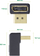 Adapter DisplayPort InLine, mashkull/femër, me kënd poshtë