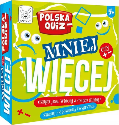 Квиз игра Poland Quiz Less Or More Kangaroo, 108 прашања, 36 карти, во повеќе бои