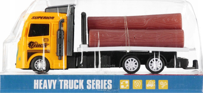 Lodër kamion Mega Creative Heavy Truck Series, plastikë, 23 cm, i verdhë