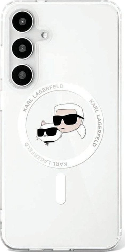 Maskë telefoni Karl Lagerfeld MagSafe për Samsung Galaxy S25 Plus, polikarbonat dhe TPU, transparente