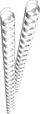 Aksesor për lidhje dosjesh Genie 12379, spirale plastike 1 cm, 65 fletë, e bardhë