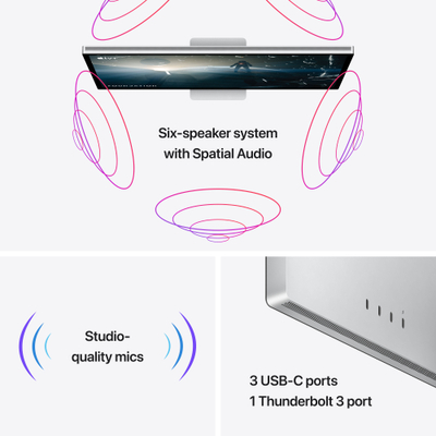 Apple Studio Display, Standard Glass, Tilt-Adjustable Stand