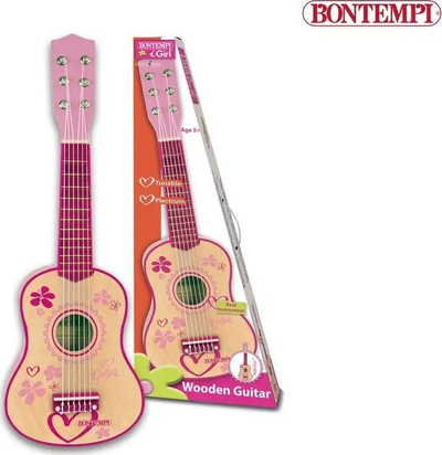 Kitarra akustike për kalamoj Bontempi iGirl, 55cm, 6 tela, rozë