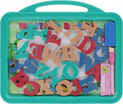 Tabla magnetike për fëmijë Mega Creative Magnetic Board 2in1, 34x34 cm, e bardhë