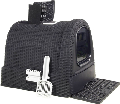 Curver Покриена Кутија за Мачкино Тоалет, Anthracite