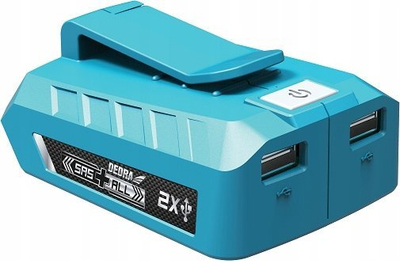 Set aksesorësh veglash Dedra SAS+ALL DED7002B DED7038, bateri 18V 2.0Ah, karikues i shpejtë, blu e zezë