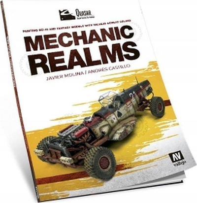 Libër Vallejo Mechanic Realms, udhëzues pikturimi modele sci fi dhe fantazi, anglisht