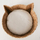 Shportë dekoruese Boltze Home Cat, 50 x 50 x 18 cm, pambuk edhe kallam, ngjyrë natyrale edhe e bardhë
