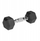 Hantela hekzagonale REBEL Cast Iron, set 2x2.5 kg, me veshje gome, e zezë