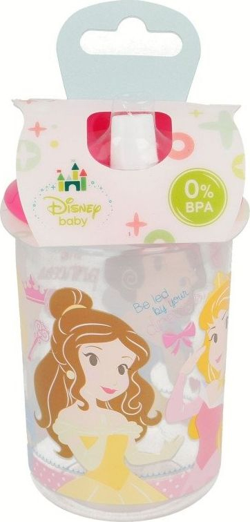 Gotë për kalamaj Princess me pipë, 360 ml, rozë