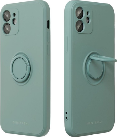 Këllëf telefoni Roar Futera Amber për iPhone 16, me unazë mbajtëse, jeshil