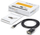 Kabllo adapter USB në Serial StarTech 1 port, RS232 DB9 Null Modem, 1.8m, e zezë