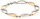 Byzylyk për femra Boccia Titanium 0372-03, 20cm, i artë/argjendtë
