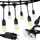 Drita dekorative Light String LG1000020, 20 LED, 12.5 m, kabëll i zi, dritë e bardhë e ngrohtë