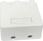 Kuti sipërfaqe Lanview LVN127767, 2 porta RJ-45, plastike, e bardhë