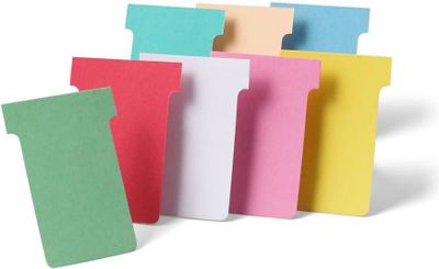 Karta planifikimi Nobo T-cards, madhësia 2, 60 mm, 170 g, vjollcë, 100 copë