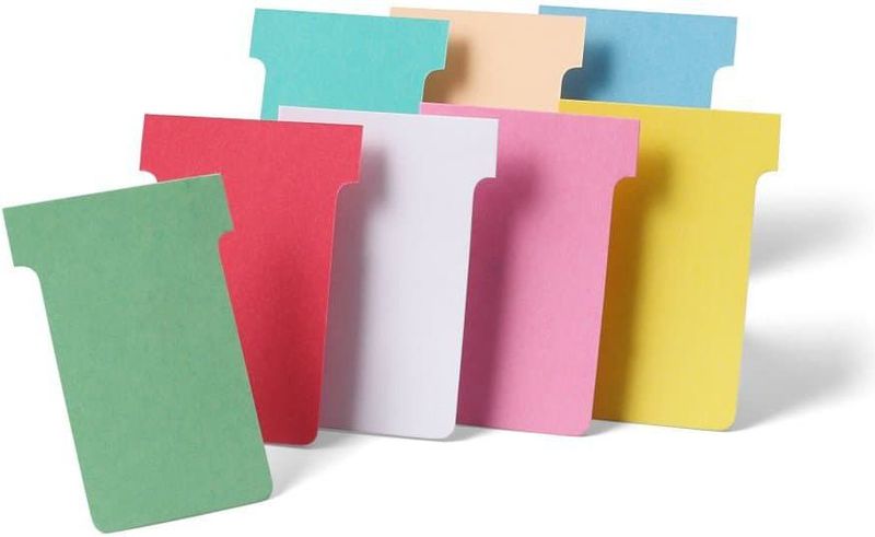 Karta planifikimi Nobo T-cards madhësia 2, 60 mm, 170 g, vjollcë, 100 copë