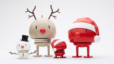 Dekoratë Krishtlindjesh Hoptimist Snowman, figurë me sustë, e bardhë