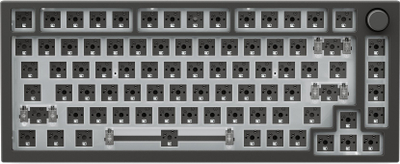 Pllakë switçesh tastiere Glorious GMMK Pro 75, polikarbonat, layout ISO, e bardhë
