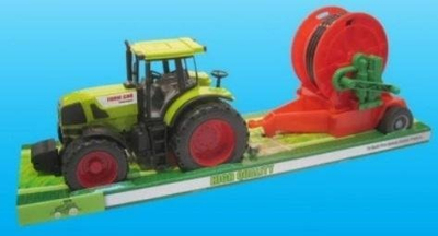 Traktor lodër Teka, me makineri bujqësore, metalik