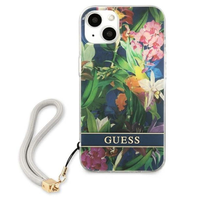 Kapak telefoni Guess për iPhone 13, 6.1", plastik, me lule, shumëngjyrësh