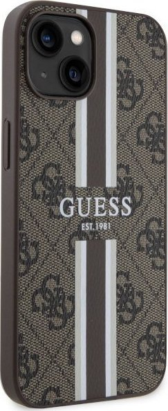 Kapak telefoni Guess GUHMP14SP4RPSW për iPhone 14, 6.1", MagSafe, kafe